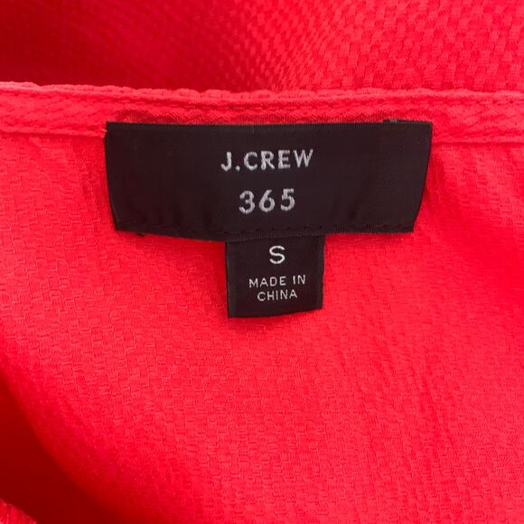 J. Crew 365 Red Silk V-Neck Top Size Small - Picture 8 of 8